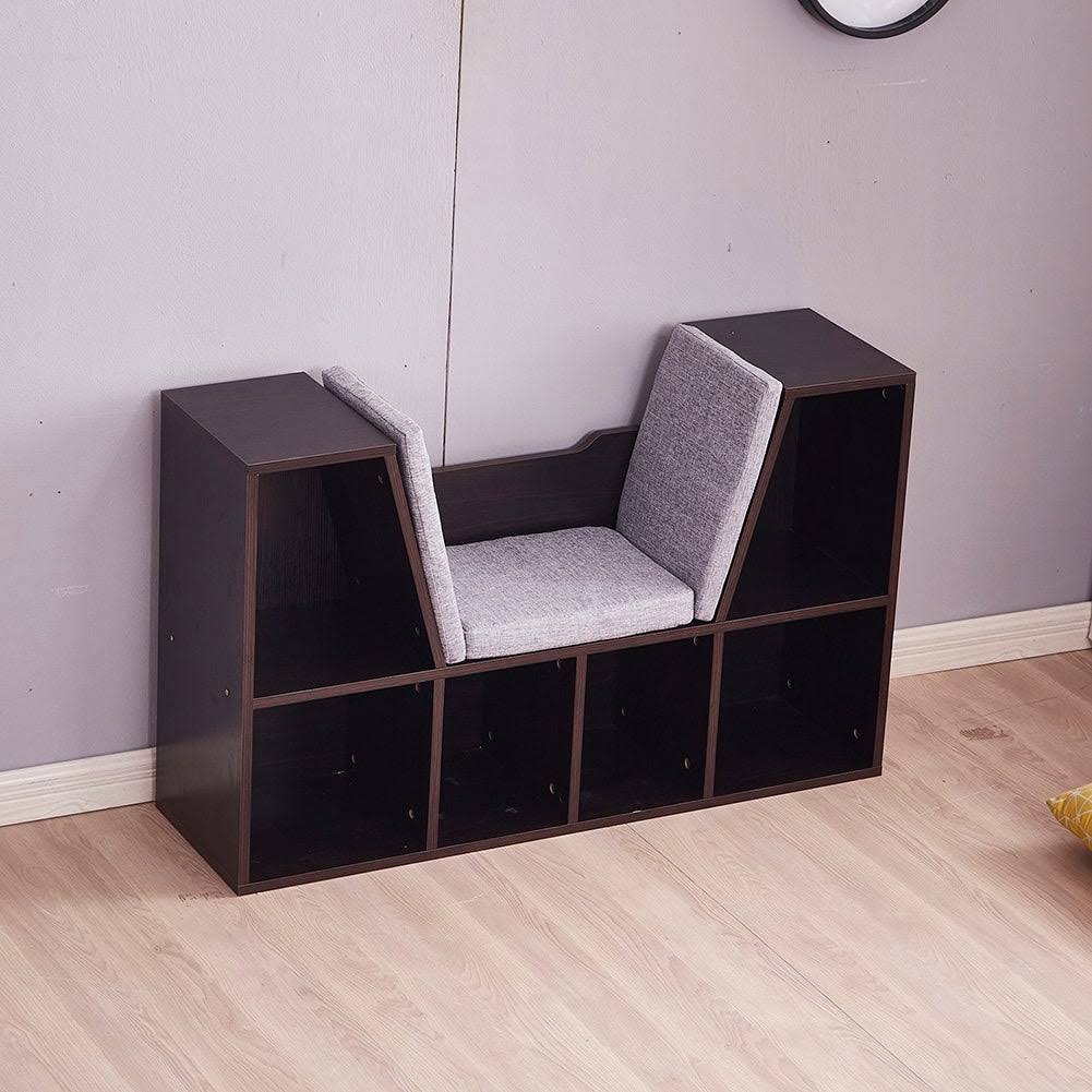 Modern 6-Cubby Kids Bookcase Wood L205234