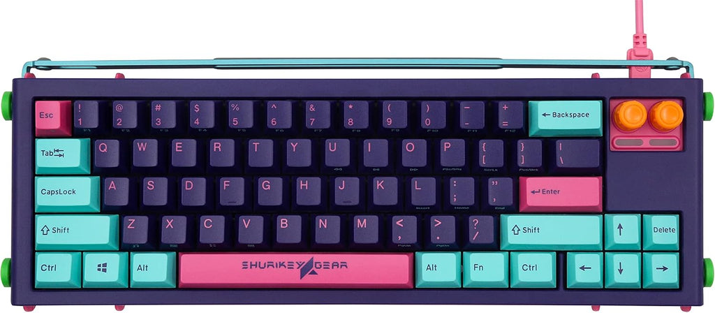 65% Mechanical Gaming Keyboard with Sakura Switch, White LED Backlit, Wireless and Bluetooth T719