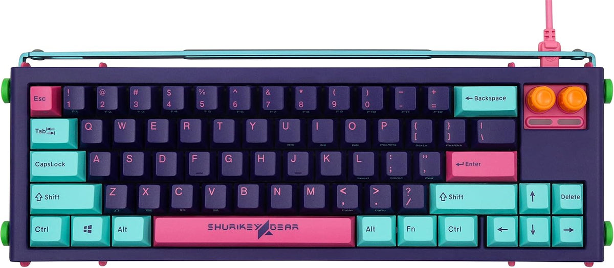 65% Mechanical Gaming Keyboard with Sakura Switch, White LED Backlit, Wireless and Bluetooth T719