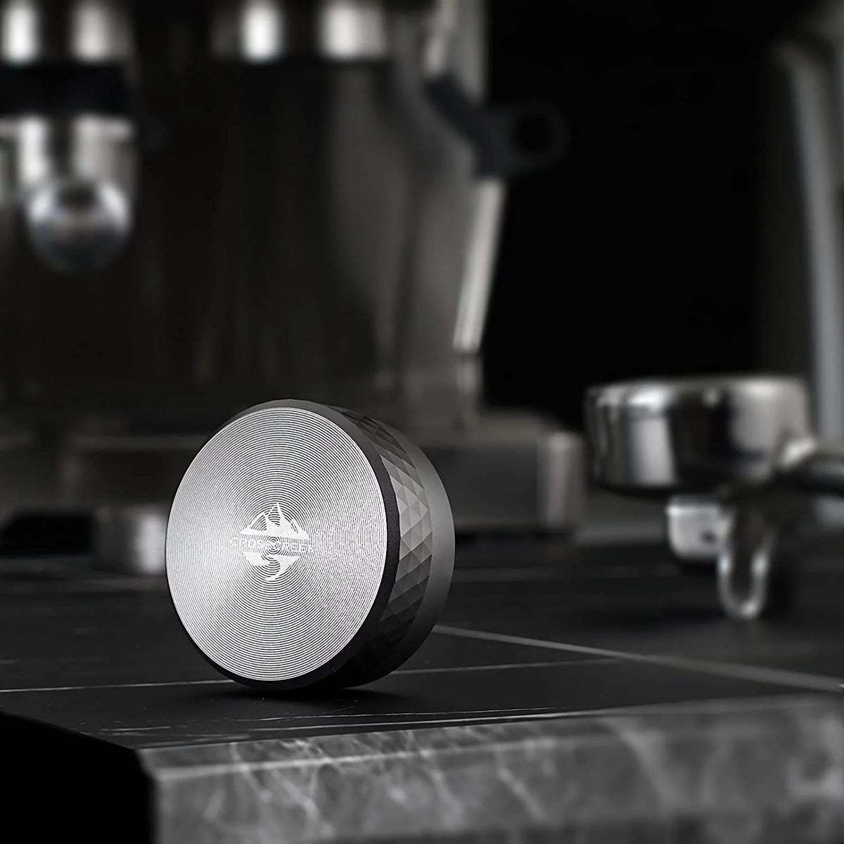 58mm Diamond Pattern Stainless Steel Coffee Tamper B526