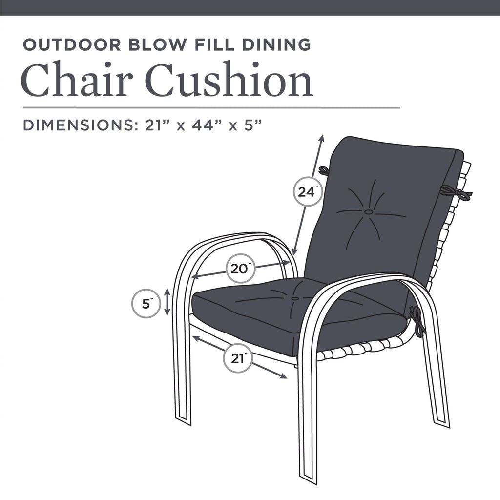 Navy Blue Geo Rectangle Outdoor Chair Cushion C47335