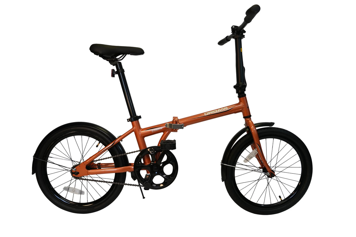 Copper Single-Speed Folding Bike Y93985