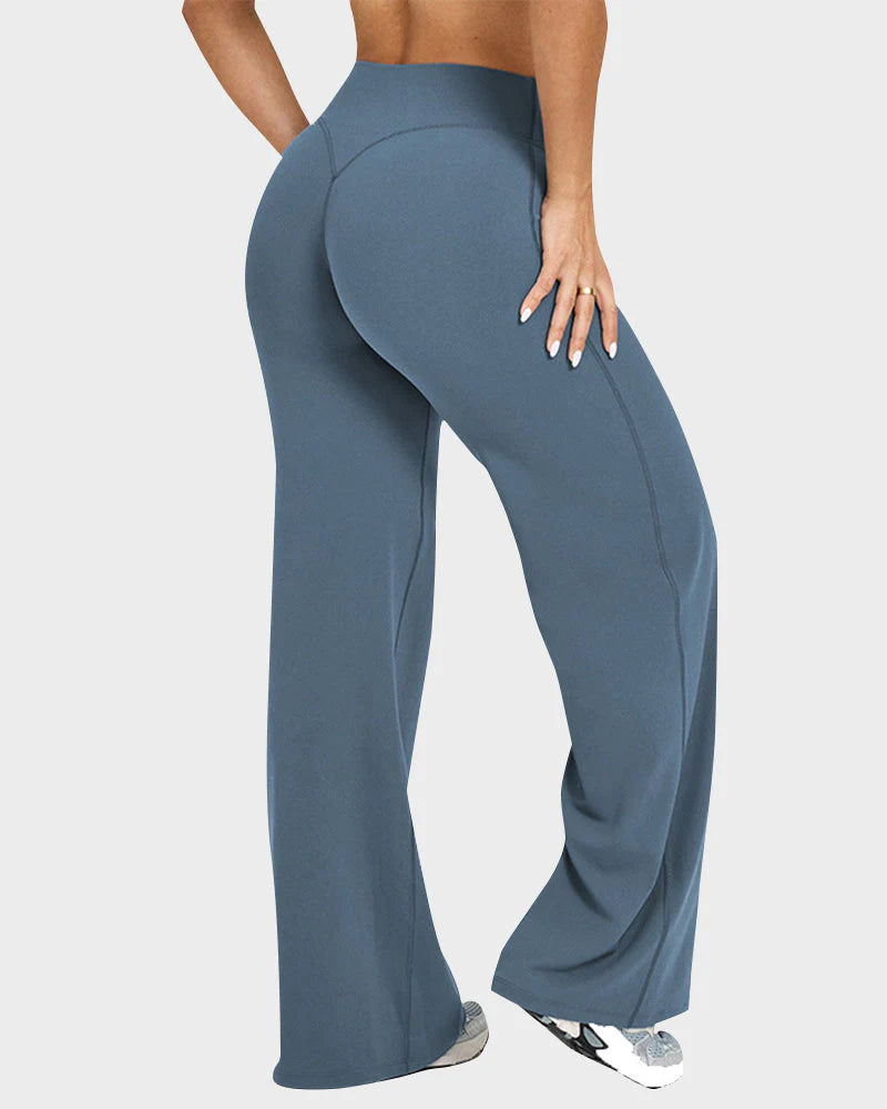 High-Waisted Wide-Leg Yoga Pants G373