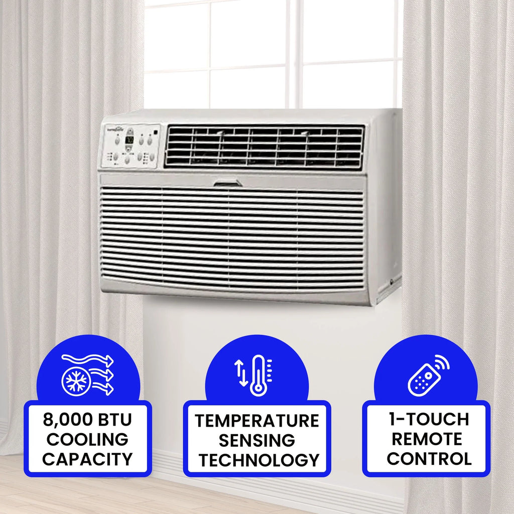 8000 BTU Through the Wall Air Conditioner with Remote Control X7416