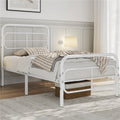 Queen Black Geometric Metal Bed J387