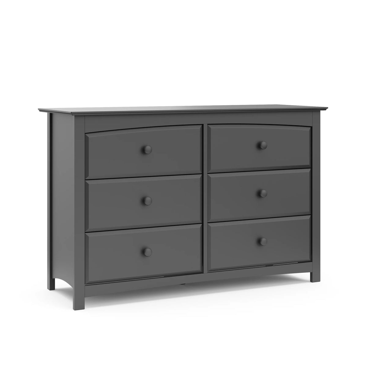 White 6 Drawer Double Dresser W706