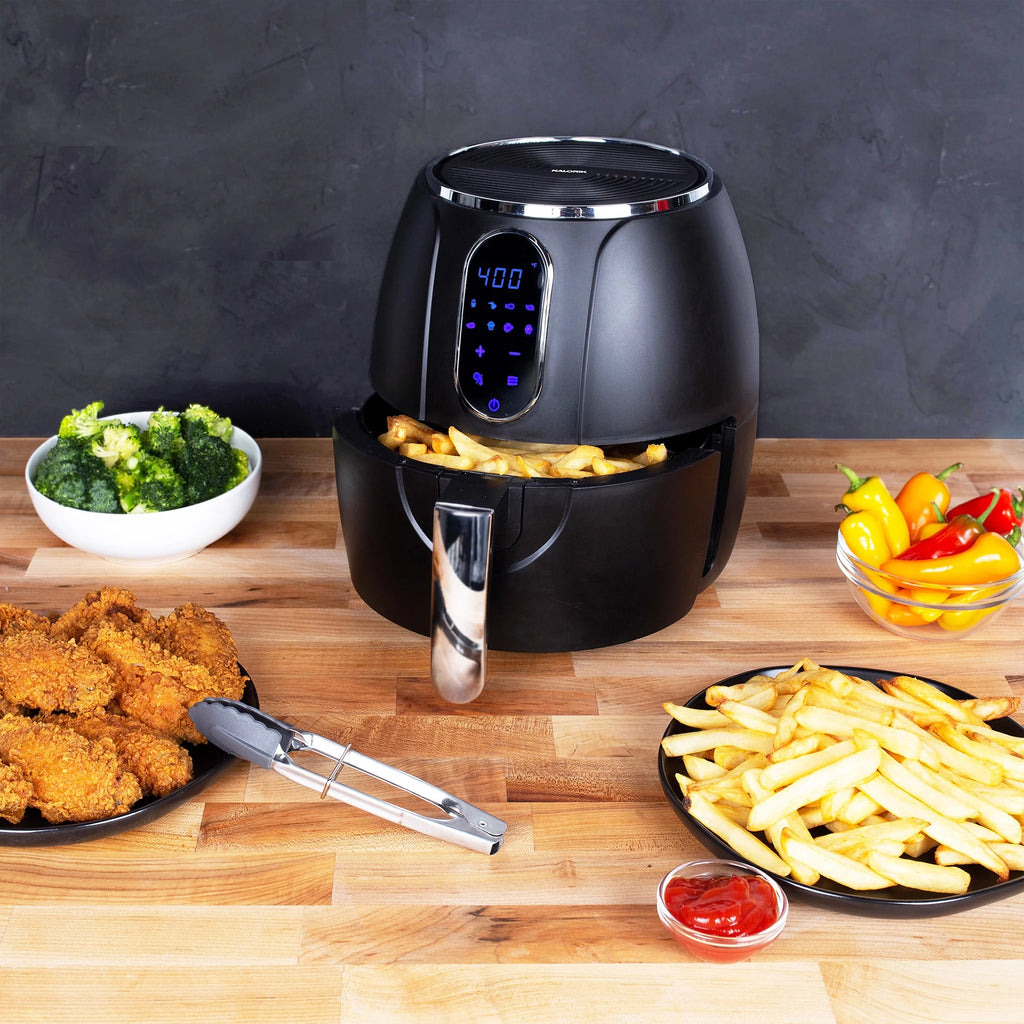 3.2 Quart Touch Screen Air Fryer Black with 8 Presets C138669