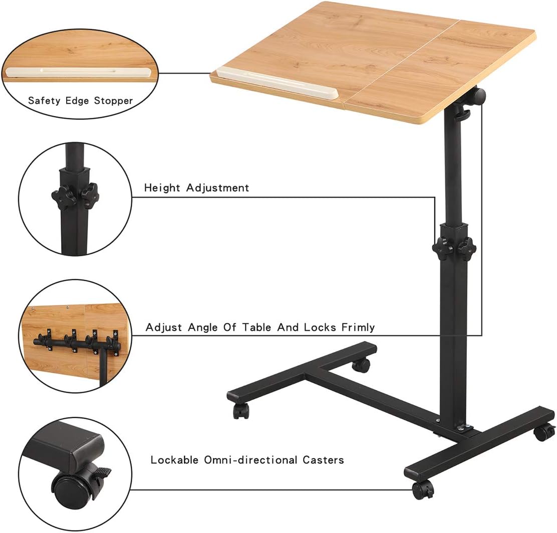 Rolling Laptop Table with Wheels A32667