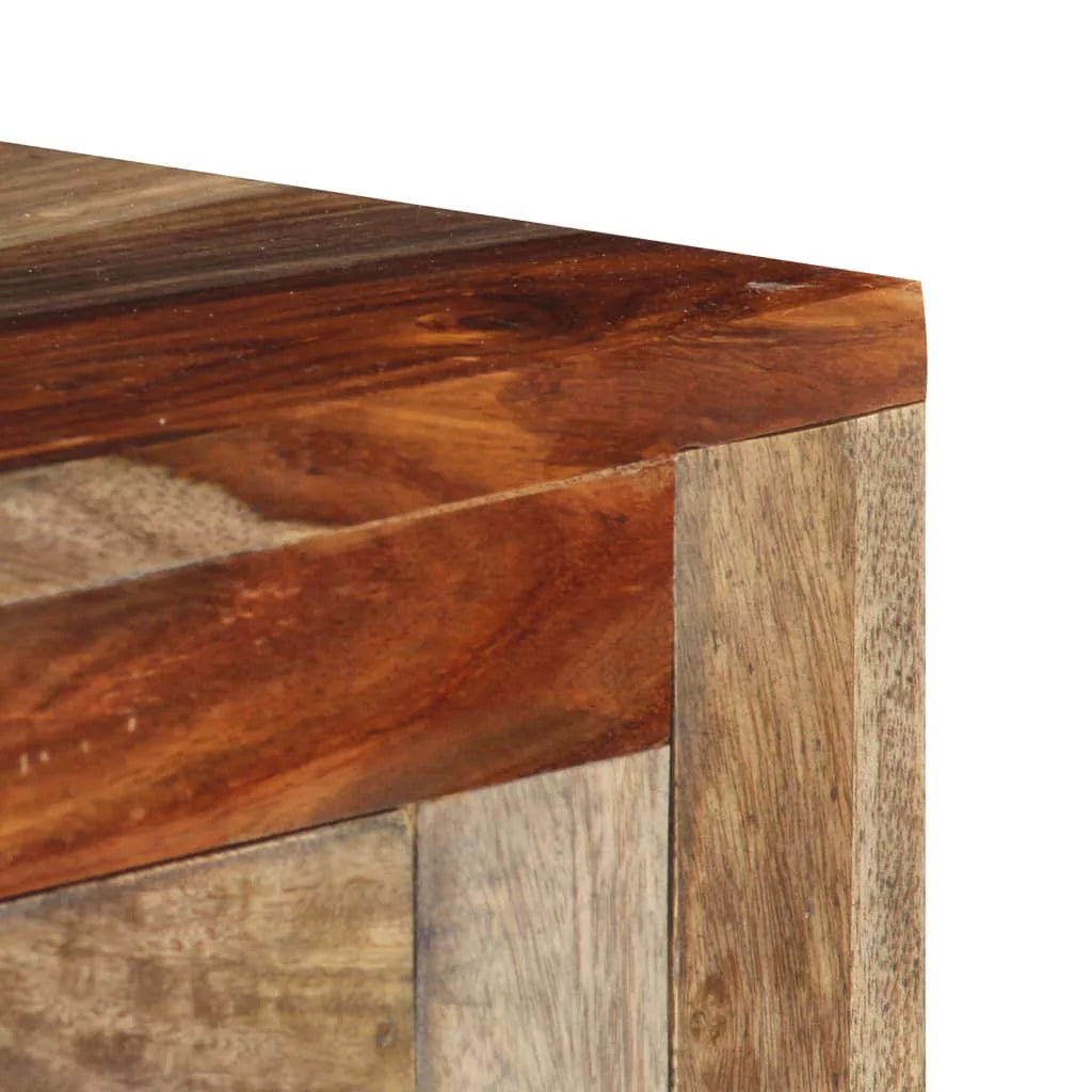 White 3 Drawer Sheesham Wood Console Table Y521