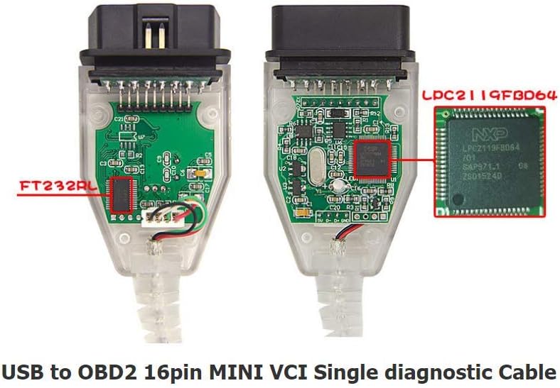 OBD2 Diagnostic Cable USB Scanner Cable Pack of 2 I320