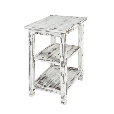 White End Table with Storage X4627