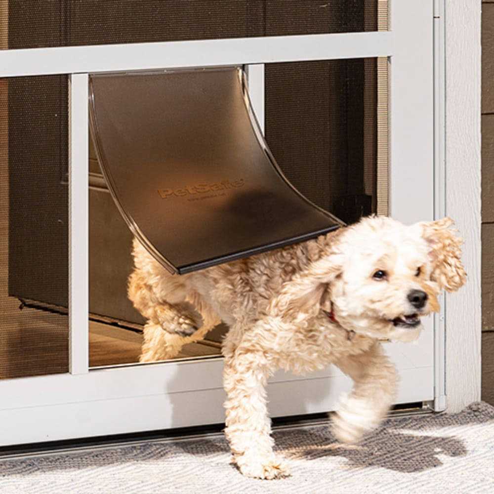 Brown Aluminum Hinged Screen Door X483