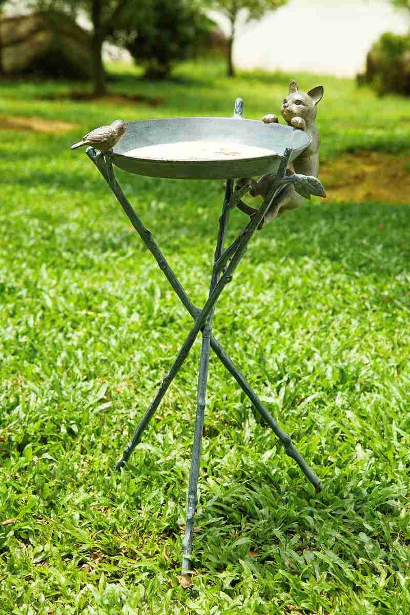 Curious Cat Bird Birdbath F634016