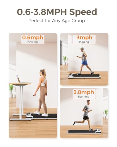 2.5 HP Portable Under Desk Treadmill with Remote Control and LED Display G6099