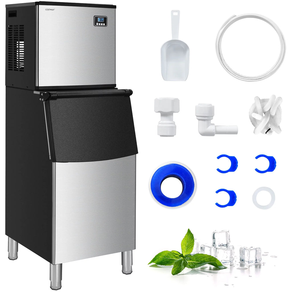 Commercial Ice Maker with Storage Bin O395