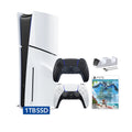 White and Midnight Black PlayStation 5 Disc Edition with Two Controllers B625985