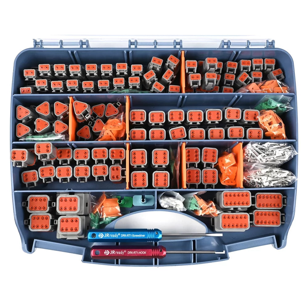 Gray Automotive Electrical Connector Kit with Removal Tool, 604 PCS Y319