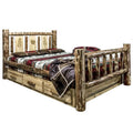 Brown Wood Twin Storage Bed F26321