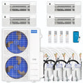 48,000 BTU 4 Zone Ceiling Cassette Ductless Air Conditioner and Heat Pump V236563