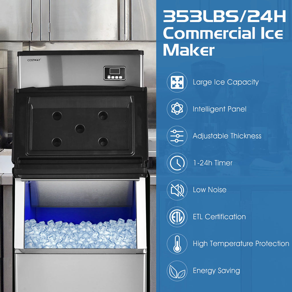 Commercial Ice Maker with Storage Bin O395