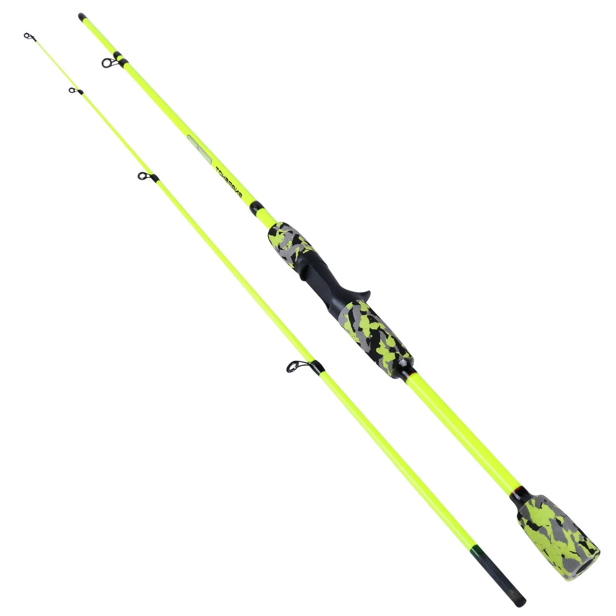 6ft Carbon Fiber 2 Pieces Fishing Pole E2573