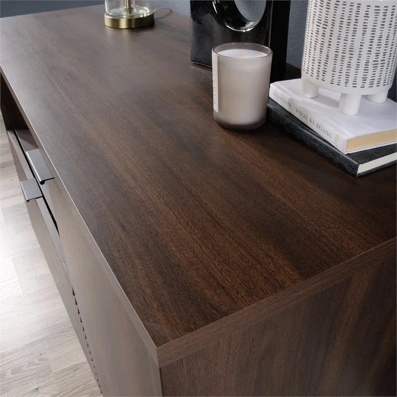 Mahogany Engineered Wood Storage Credenza P8778