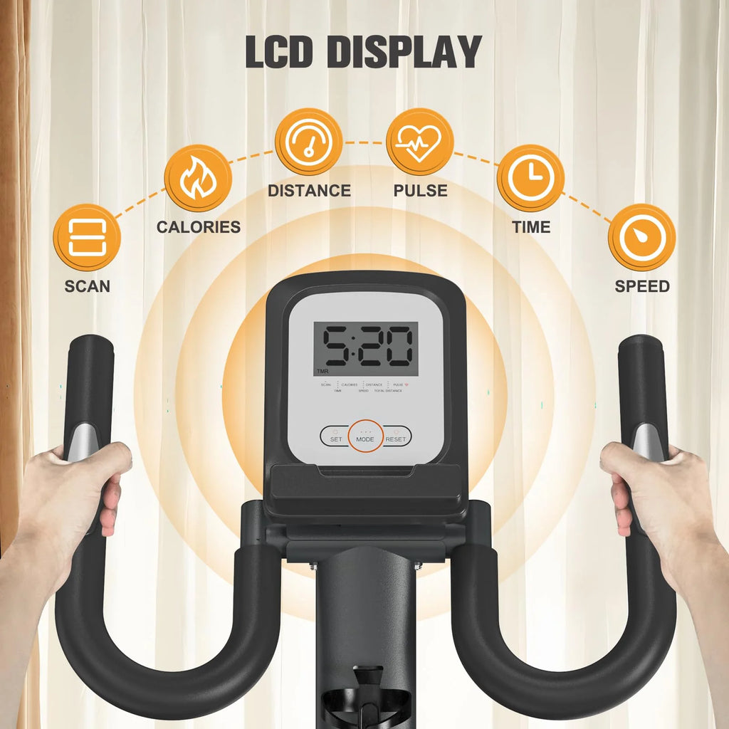 Upright Foldable Stationary Bike I62746