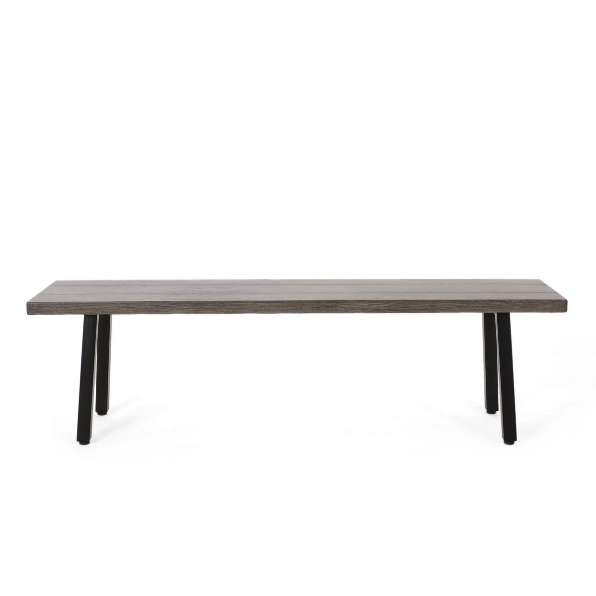 Aluminum and Steel Outdoor Dining Bench F237