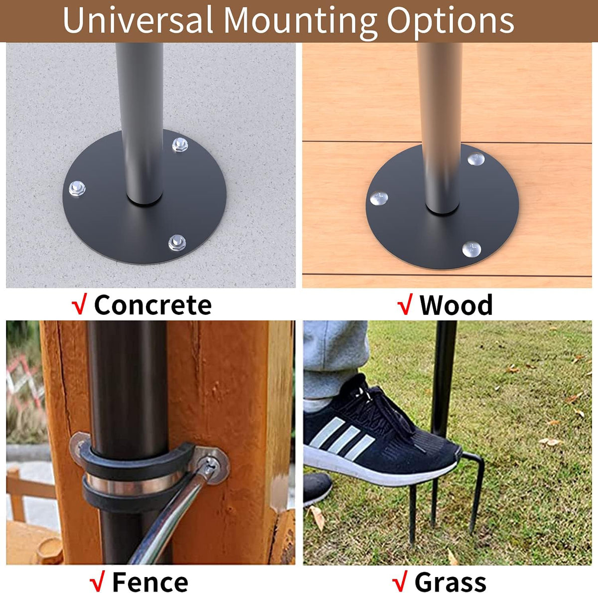 String Light Poles with Hooks 2PCS M850