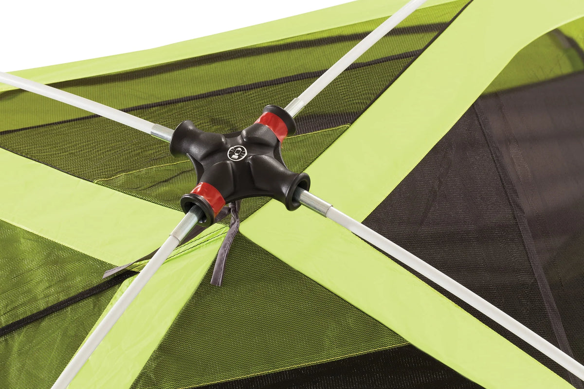 6-Person Dome Camping Tent with Screen Room, Green F352558