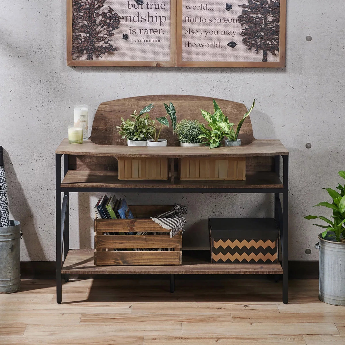 3-Shelf Console Table B910163