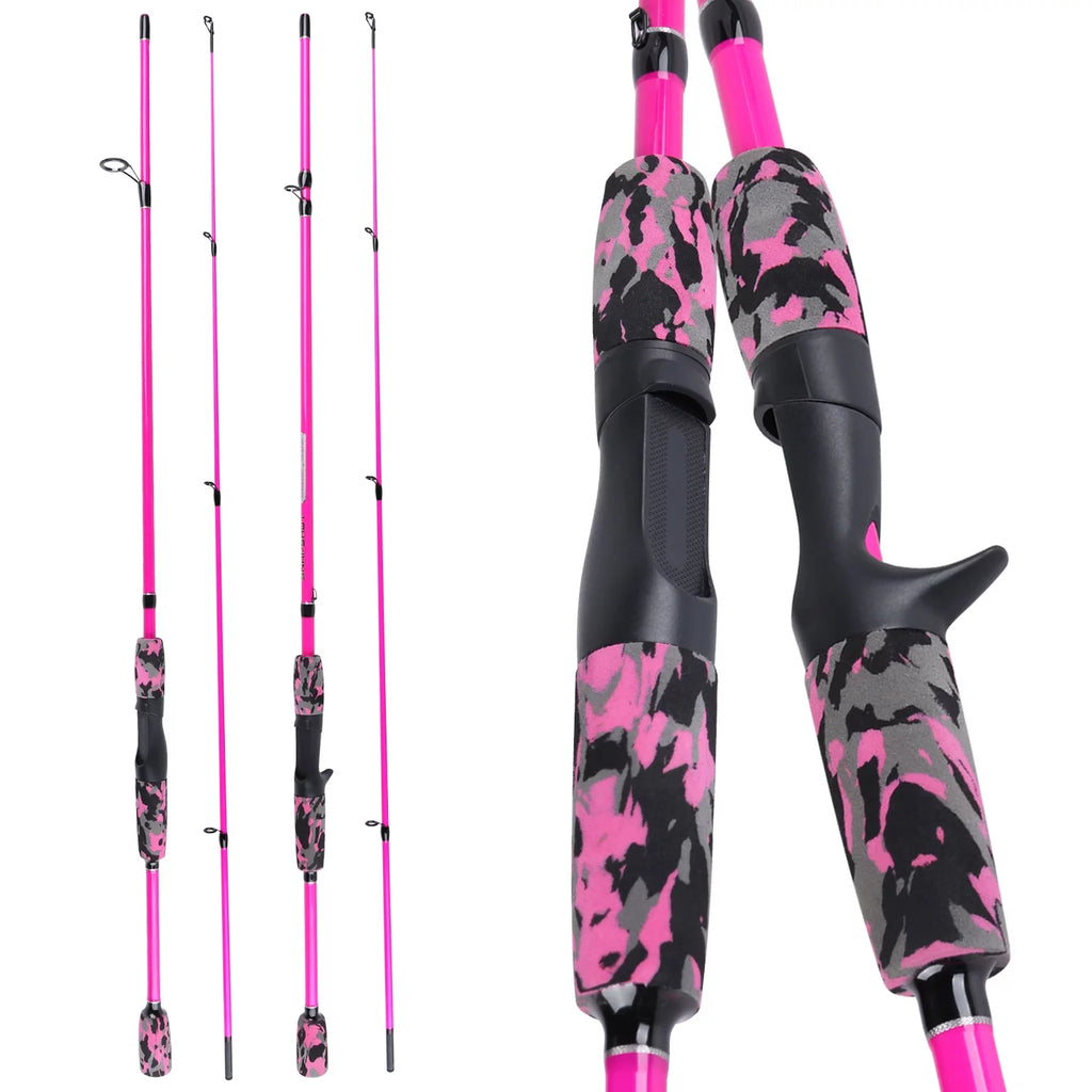 6ft Carbon Fiber 2 Pieces Fishing Pole E2573