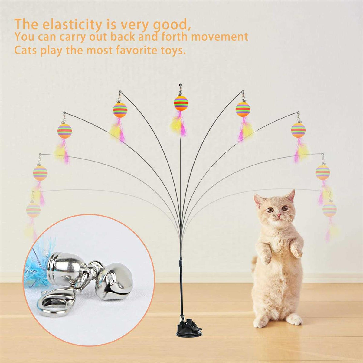 Cat Toy Wand Interactive Toys T433279