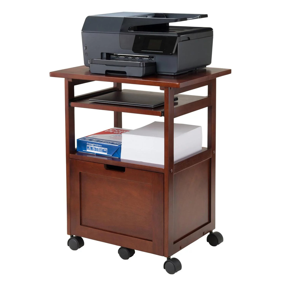 Wood Work Station with Keyboard T464
