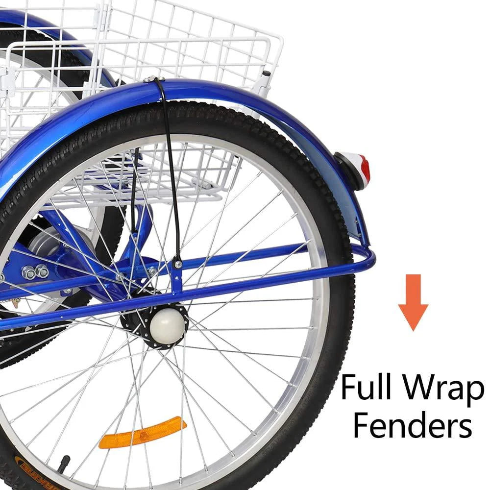 Blue 26-Inch Wheel Adult Tricycle S176911