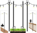 String Light Poles with Hooks 2PCS M850