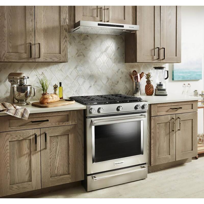 5.8 cu. ft. Slide-In Gas Range with Convection Oven in Stainless Steel Z722