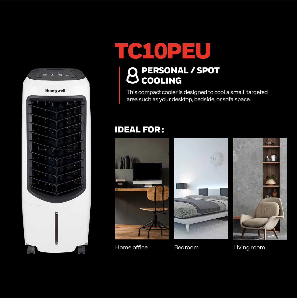 White 120V Portable Evaporative Cooler T280