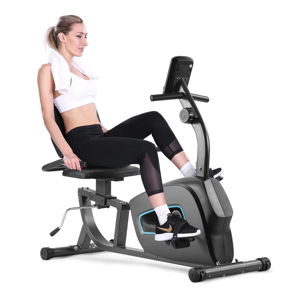 Indoor Recumbent Exercise Bike with Adjustable Seat Q2775