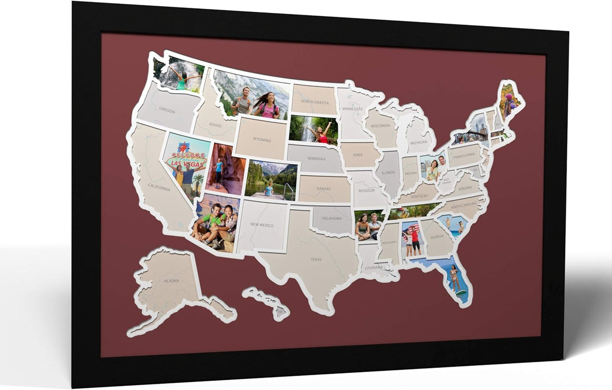 50 States USA Photo Map Q135