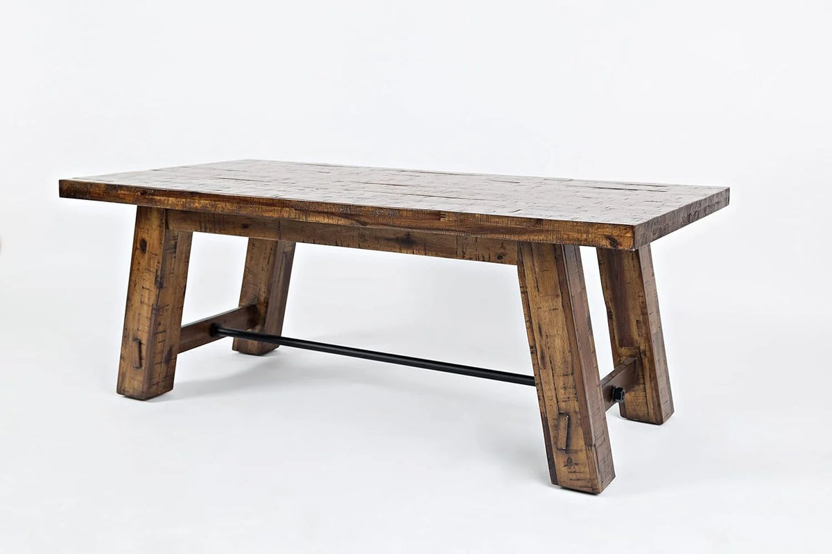 Rustic Industrial Acacia Coffee Table With Storage A99292