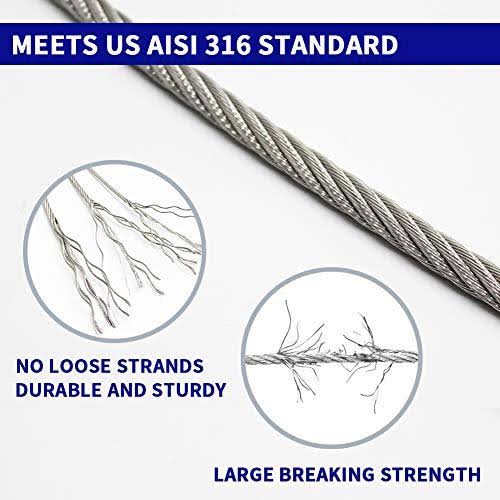 1/8" T316 Stainless Steel Cable A287