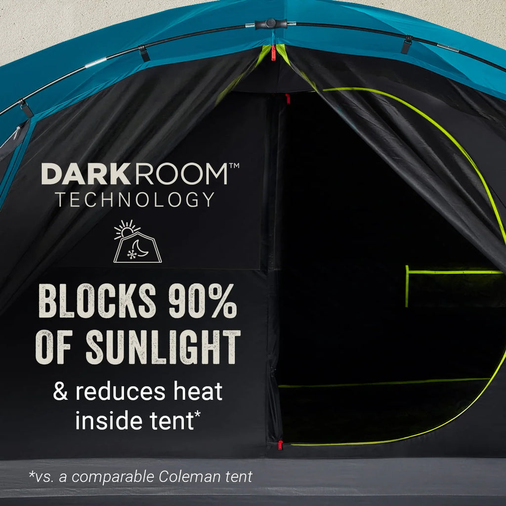 4-Person Dark Room Dome Camping Tent with Screen Room M745