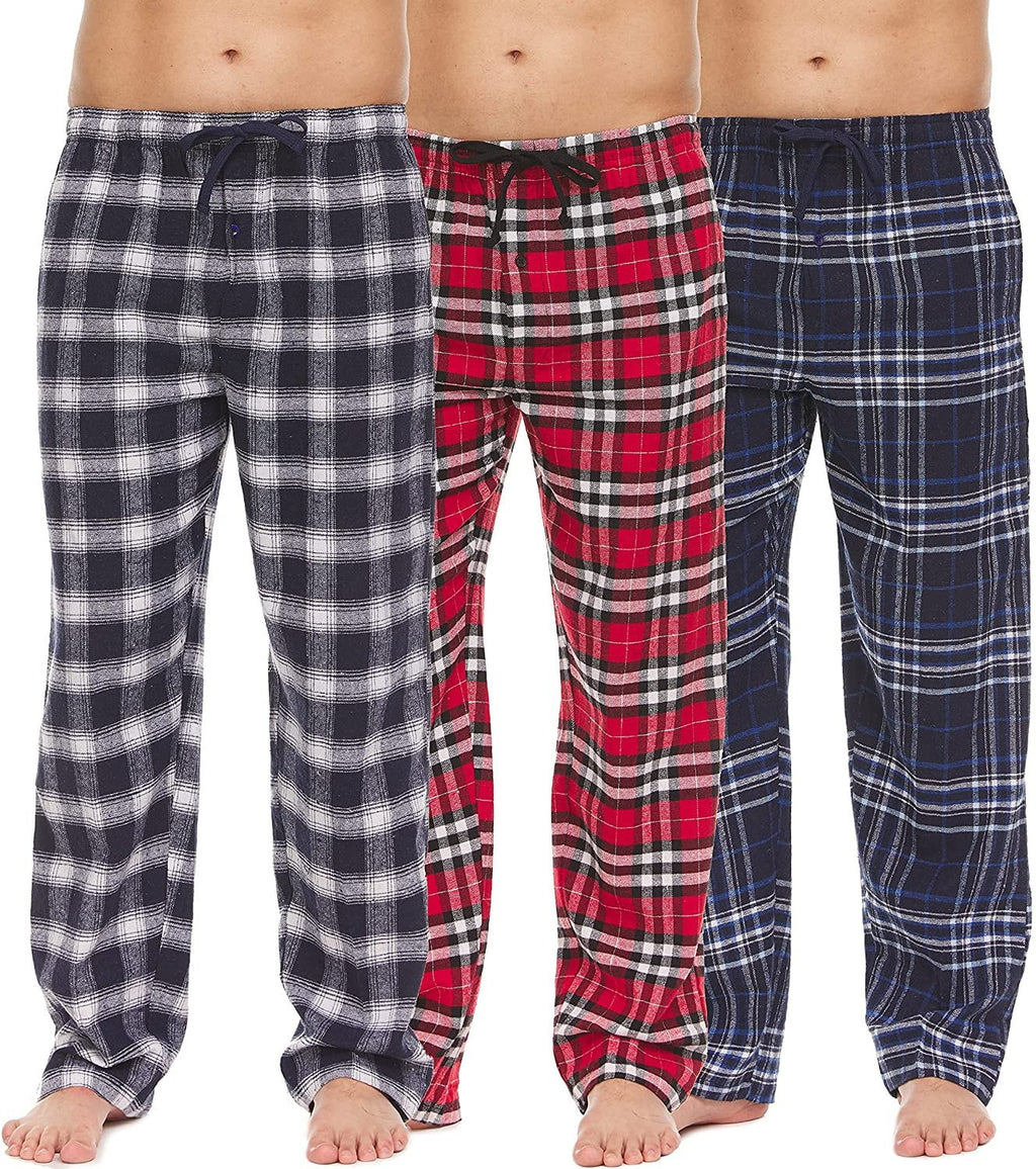 Cotton Blend Plaid Pajama Pants 3 Pack P6998