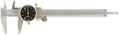 Dial Calipers, 6x22 Range, 0.001x22 Graduations, Black Face Dial I258119