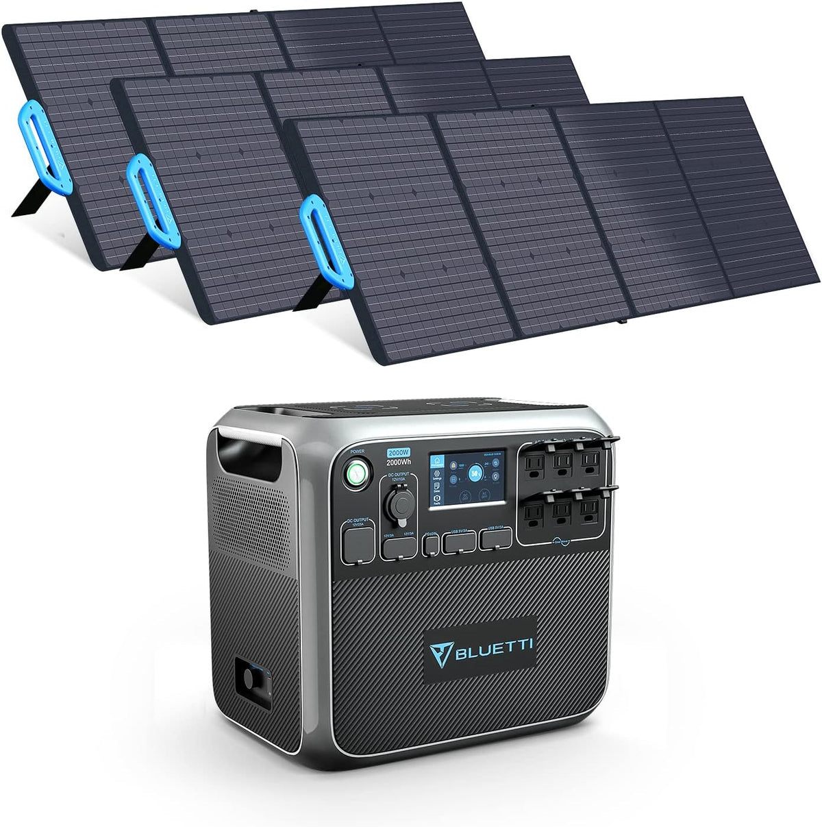 Portable Power Station 2200W 2048Wh Solar Generator O99560