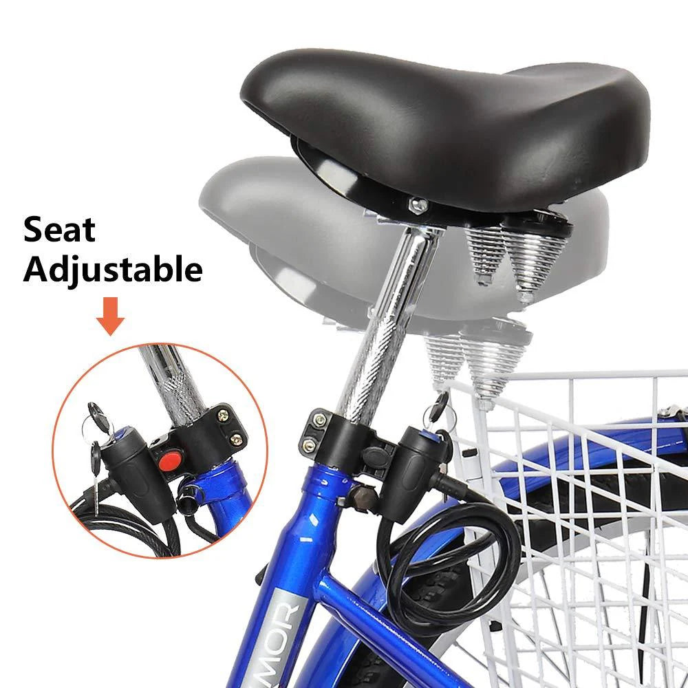 Blue 26-Inch Wheel Adult Tricycle S176911