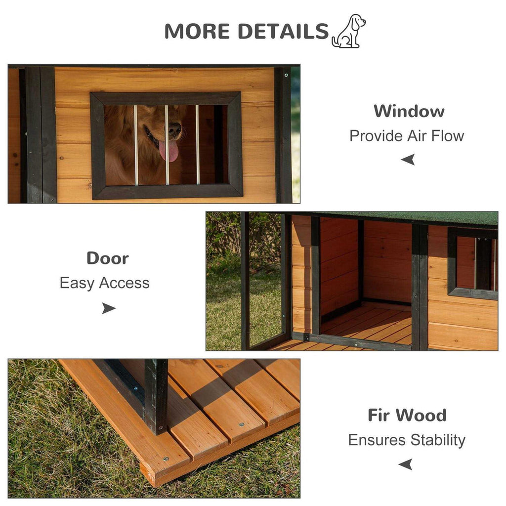 Wooden Raised Dog House C432
