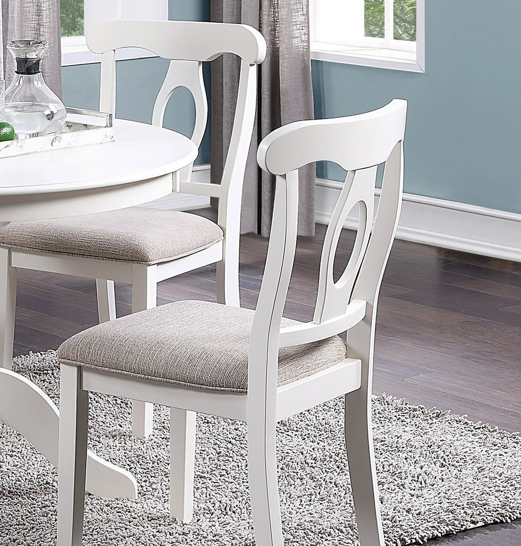 5pc Round Dining Table Set with 4 Cushion Chairs L99715