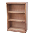 48 in. Rustic Bookcase with 2 Adjustable Wood Shelves S651